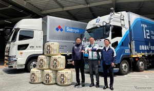 自動運転トラックで日本酒輸送、京都-神奈川間420kmを定期運行へ…月桂冠と鈴与がT2と協業
