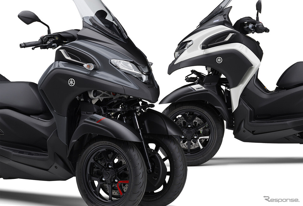 ヤマハ『トリシティ300』、新カラー2色を追加してリニューアル発売
