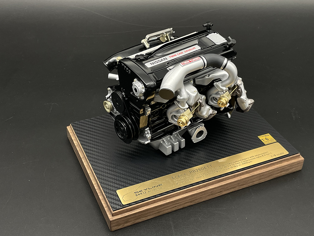 日下エンジニアリング製「1/6スケールRB26エンジンモデル」が進化！　最新技術でよりリアルになった２モデルが登場