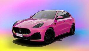 マセラティ　ピンクの新型「グレカーレ」発表　バービーとコラボ