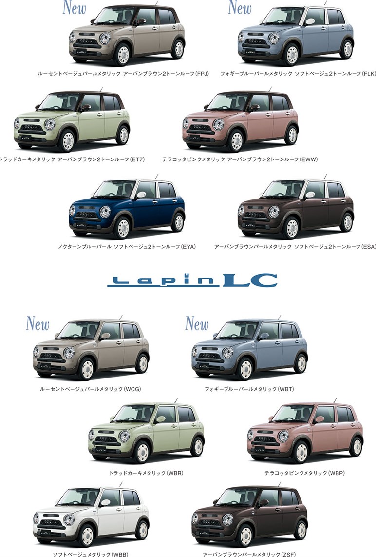 【もっとかわいい】スズキ「アルトラパン／LC」一部改良。新世代エンジンと初のマイルドハイブリッド採用で燃費向上…先進機能も充実