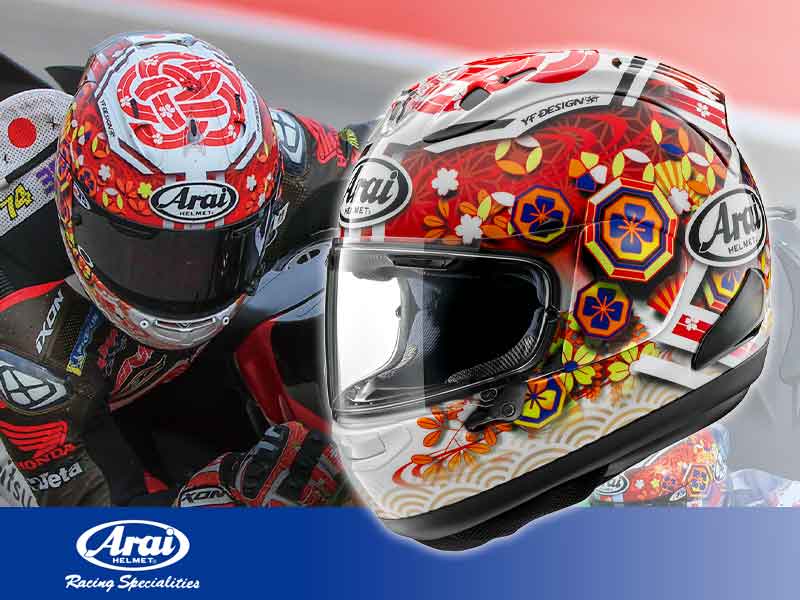 Arai RX-7X ナカガミGP2 XL NAKAGAMI 中上貴晶 ステンドグラスと和の融合 アライヘルメット「ナカガミGP2」中上