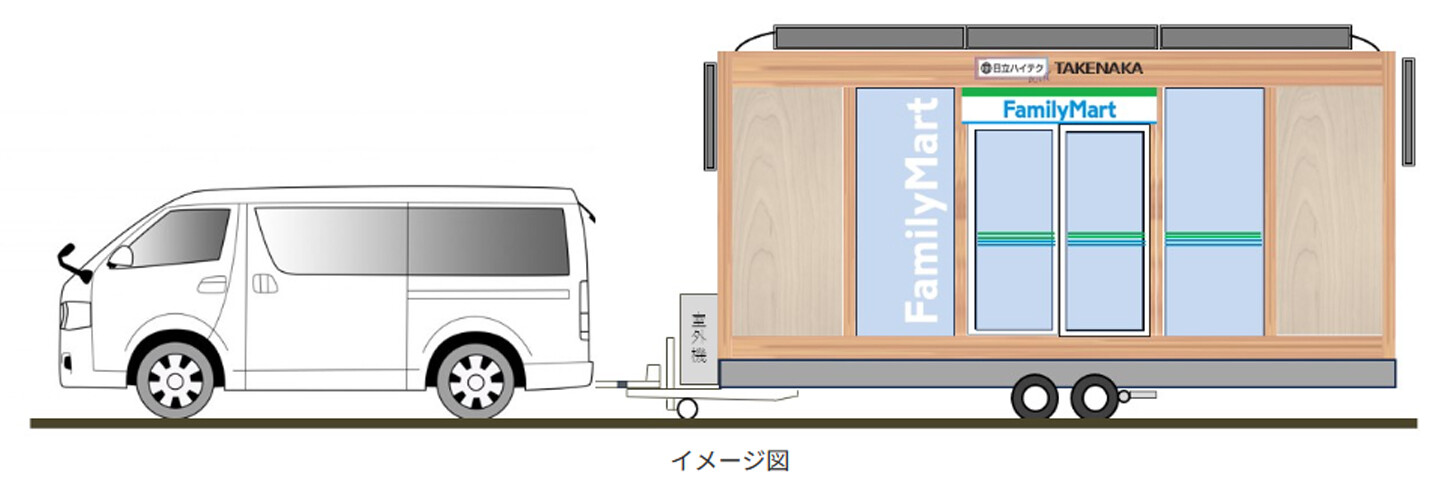 コンビニ初！ ファミリーマートが移動型無人トレーラー店舗をオープン！ 場所は大阪・関西万博工事現場!?