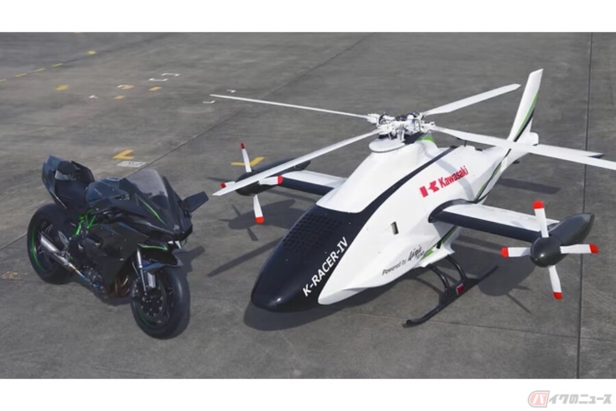 カワサキ「H2R」エンジン搭載の無人ヘリ「K-RACER IV」登場 飛行