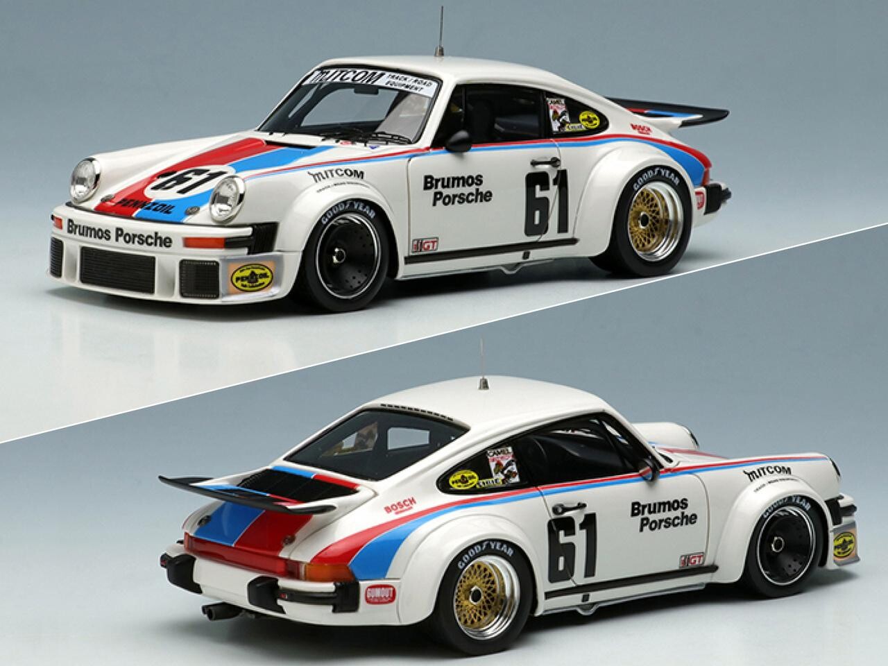 BBSのメッシュホイールも再現、ポルシェ934ターボ 1/43スケール