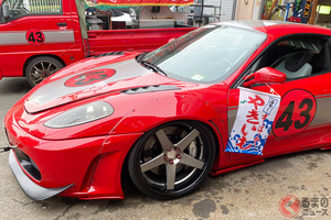 真っ赤な「フェラーリ焼きいも屋」が凄すぎる！ 「F430」2台体制で移動販売を続ける理由とは