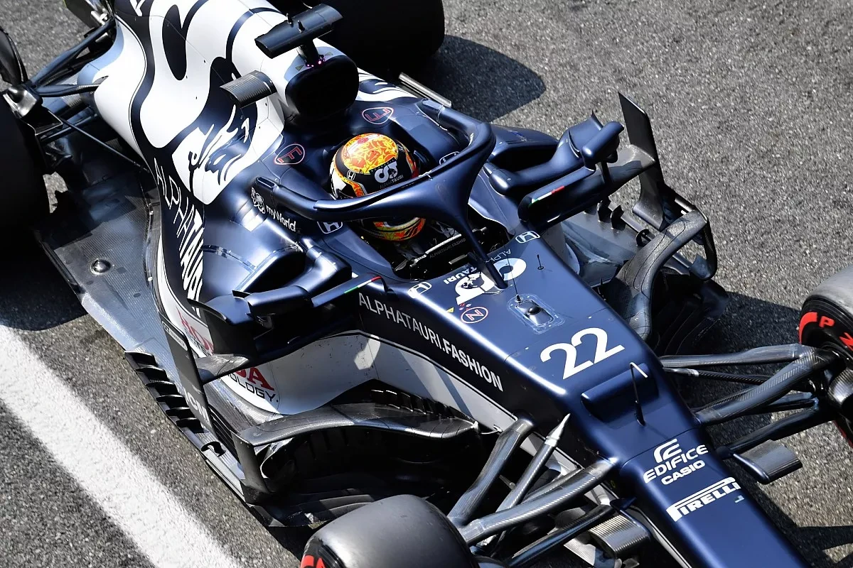 角田裕毅、F1イタリアGPはスタートできずにリタイア。ブレーキ面の問題か？