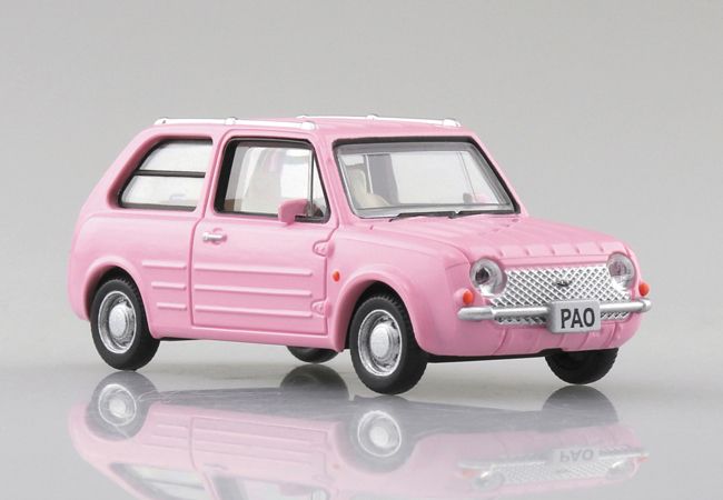 19年に登場した日産パオがカプセルトイで復活 Aoshima 1 64 Nissan Pao コレクション発売 カー アンド ドライバー 自動車情報サイト 新車 中古車 Carview