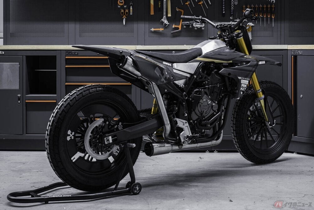 このカスタムバイク、何がベース車両か分かる!? 台湾のカスタムバイクショツプ「Rough Crafts」が手掛けた「Yenere Z700 FT」