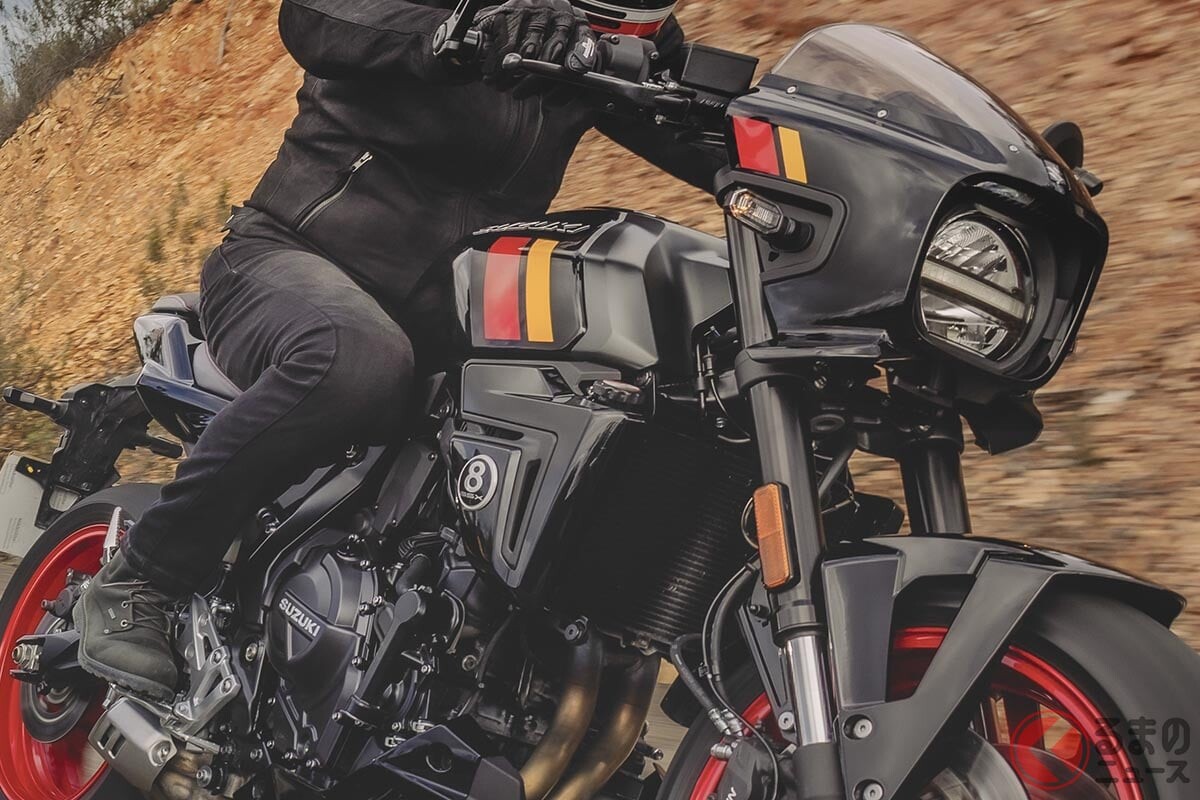 スズキの「TT」兄弟がやってくる？ 新型モデル「GSX-8TT」を「Japan Mobility Show 2025で発表 兄弟車「GSX-8T」も同時展示