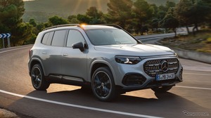 メルセデスベンツの小型3列シートSUV『GLB』に新型、まずはEVがデビュー…航続最大631km