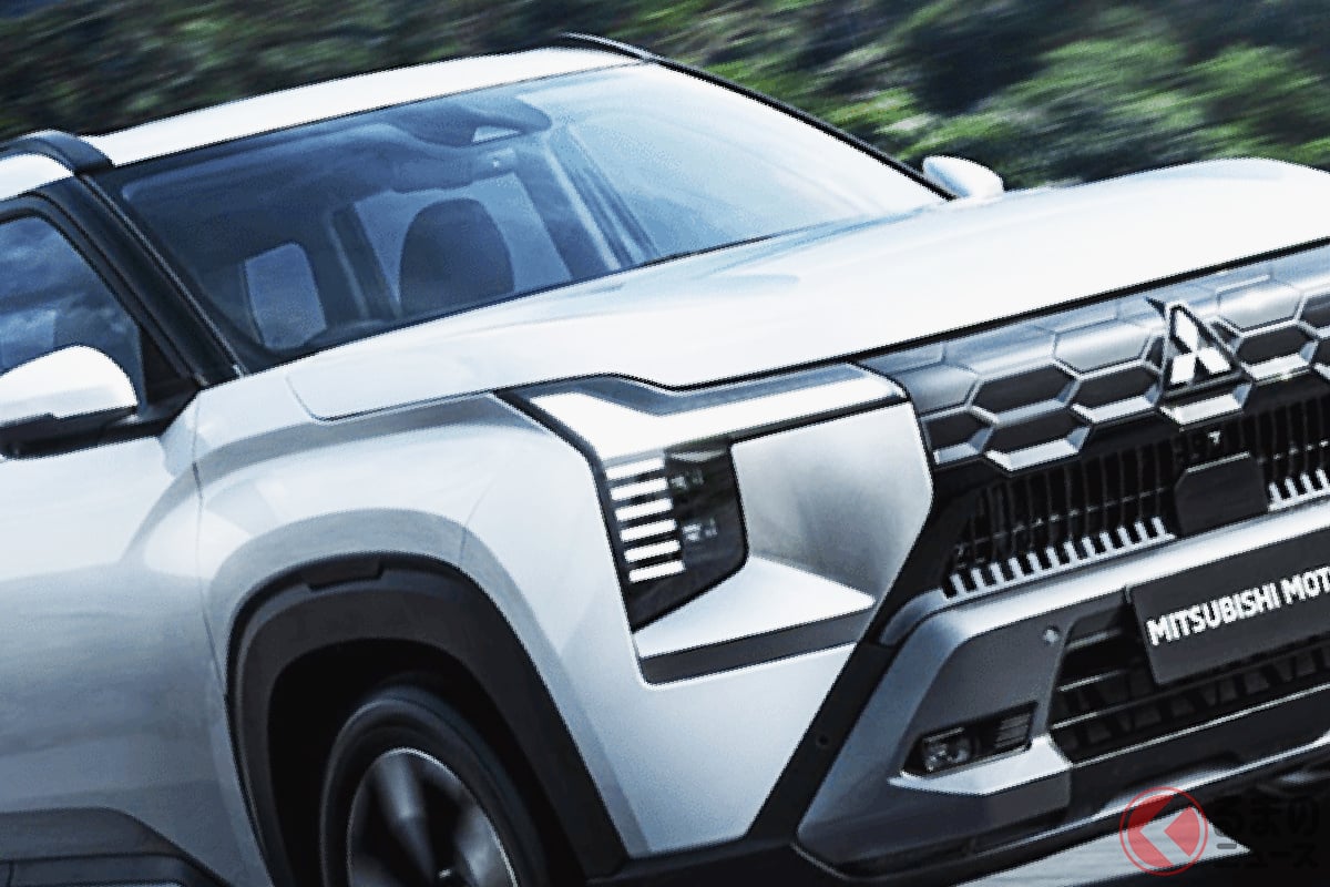 三菱が「“新型”7人乗りSUV」を世界初公開！ 「名車パジェロ」風