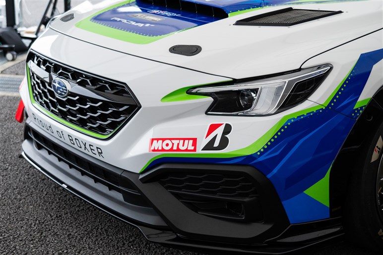 【WRX S4ではありません!?】スバルが公開した謎の4ドアセダンの正体とは？【S耐富士24hレース】
