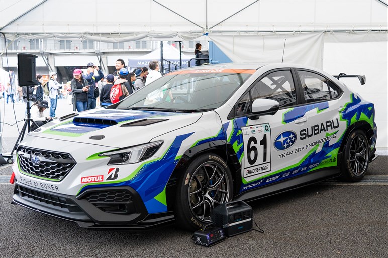 【WRX S4ではありません!?】スバルが公開した謎の4ドアセダンの正体とは？【S耐富士24hレース】