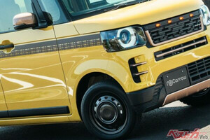 軽自動車にバッチバチにキマる!!　シブさを際立ててるウェッズの鉄チンホイール！　ハイエース用も鋭意開発中!?