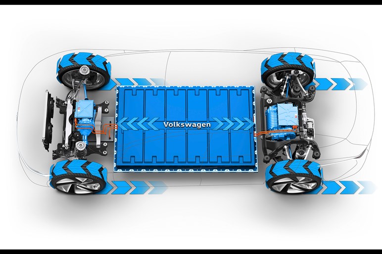 VWが2030年の高級電気自動車をイメージした「I.D.ヴィジョン」を発表