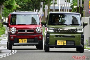 軽SUVのツートップ 登場から2年の実力を問う!!　「装備充実のタフト」と「燃費のハスラー」　