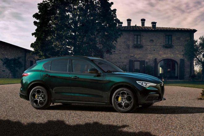『アルファロメオ・ステルヴィオ』に優雅なグリーンとチョコ内装採用の50台限定モデルが登場