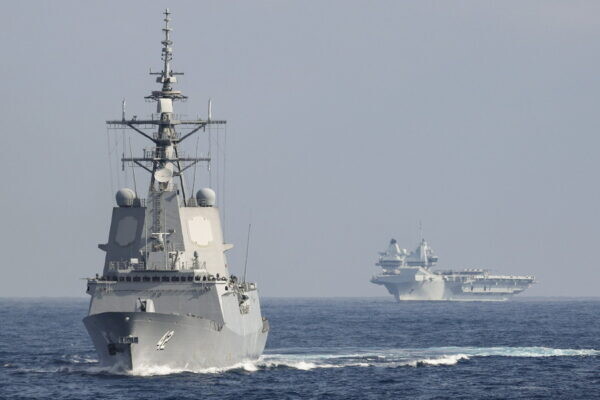 見慣れぬ西班牙イージス艦ひと足先に来日か？ イギリス空母艦隊から離れ単独で北上