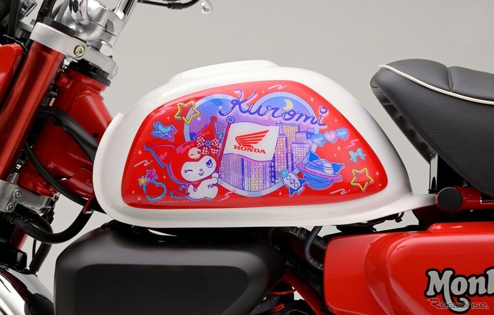 ホンダ『モンキー125』がサンリオ「クロミ」デザインに変身、タンクサイドパネルを期間限定発売へ