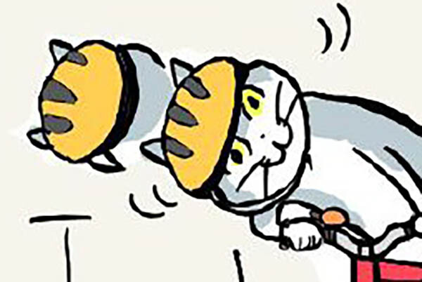 悲報】「仕事猫」さん、今後は自転車に乗ってやらかす… 警視庁