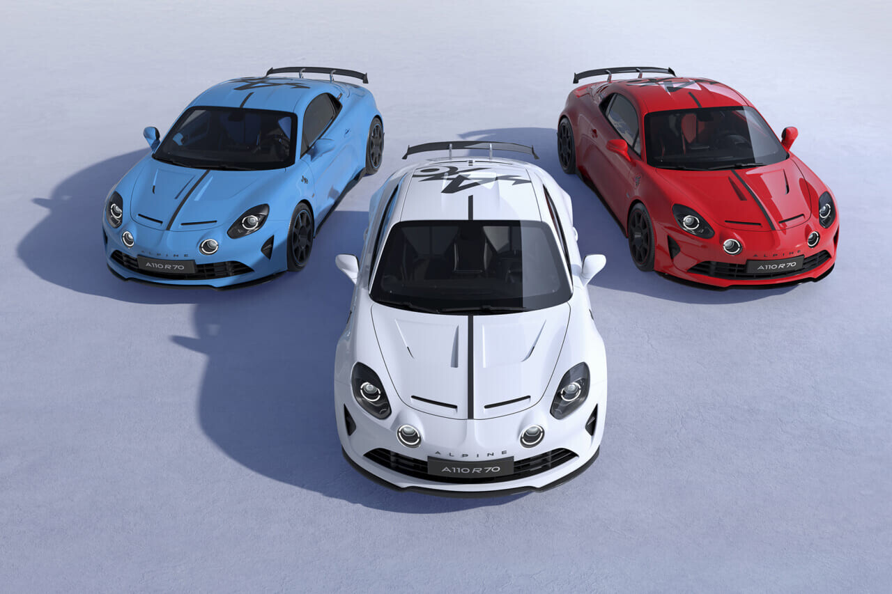 伝説のトリコロールが蘇る！アルピーヌ「A110 R 70 BLEU BLANC ROUGE」日本向けはわずか14台が限定販売】