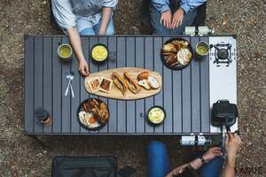 料理しながら家族や仲間との団らん時間を満喫!? シングルバーナーを2台組み込める“次世代リビングテーブル”の特徴とは