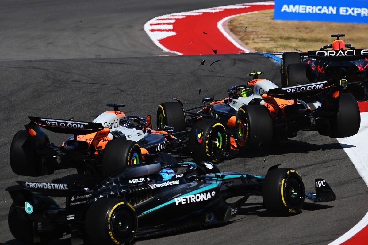 マクラーレン全滅の大波乱！　フェルスタッペンがスプリント通算13勝目……角田裕毅自らこじ開けた”幸運”掴み7位｜F1アメリカGP F1スプリント