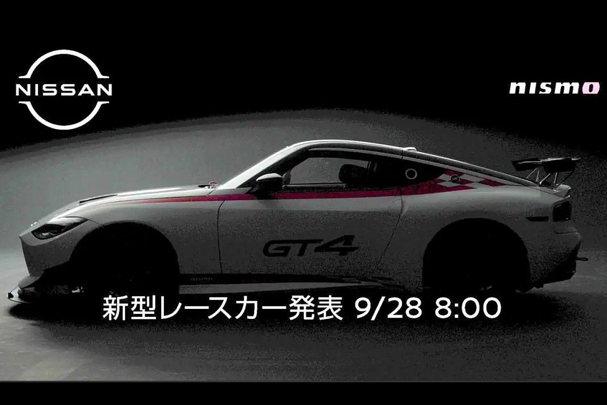 浮かび上がるgt4の文字 日産 Nismo 9月28日に新型 Z のレースモデル発表か Motorsport Com 日本版 自動車情報サイト 新車 中古車 Carview