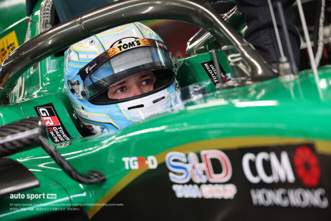 スーパーフォーミュラ第9戦富士は雨中の予選で終盤岩佐がクラッシュ。フェネストラズが初ポールポジション獲得