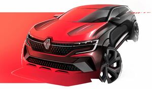 ルノーが新型SUV「オーストラル」のエクステリアデザインのスケッチを披露