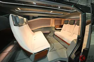 レクサス「新世代LS」がスゴい！ 広大な室内に「2＋3＋3」シート配置＆クルっと回る斬新2列目も!? セダンを超えたフラッグシップ“衝撃の姿”とは！