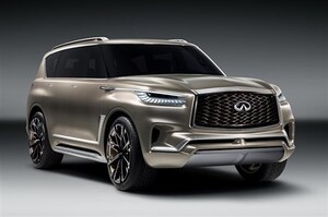 インフィニティの巨大SUV「QX80モノグラフ」発表。まつ毛風LEDも市販化してほしい