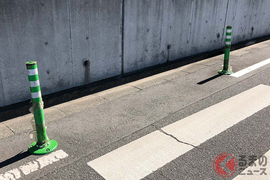 道路にある オレンジ棒 なぜ増えた 誕生から30年 進化し続け海外でも高評価の理由とは くるまのニュース 自動車情報サイト 新車 中古車 Carview