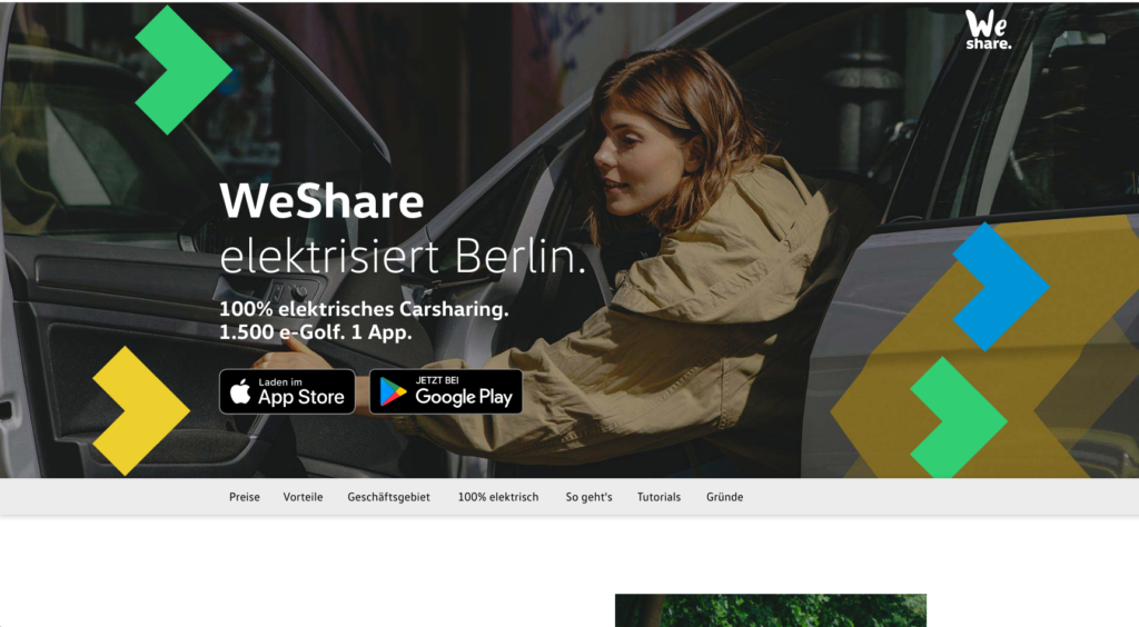 100パーセントEVだけのカーシェアリング！VW主導で始まった新しいサービス「WeShare」