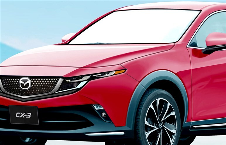 【新型CX-5風フェイス】マツダ時期「CX-3」を予想！ 薄型グリル＆ロータリーPHEV採用で大胆刷新の可能性