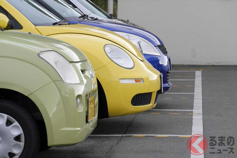 駐車場に 軽 の文字 普通車を停めると違反 駐車枠の大きさがさまざまな訳 くるまのニュース 自動車情報サイト 新車 中古車 Carview