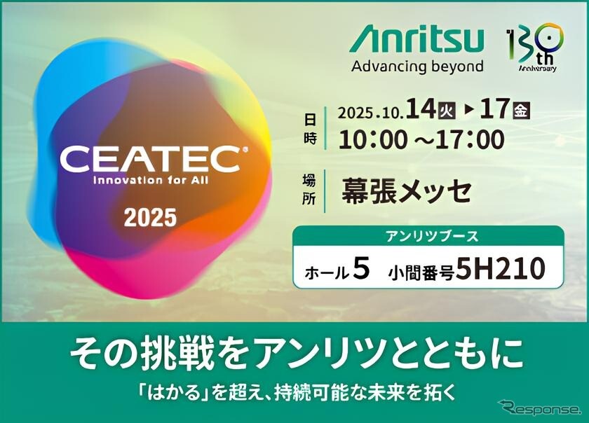 アンリツが自動運転試験ソリューションを展示予定…CEATEC 2025