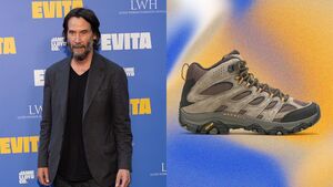 キアヌ・リーヴス、メレルの約2万4000円のブーツで飾らないスタイルを披露