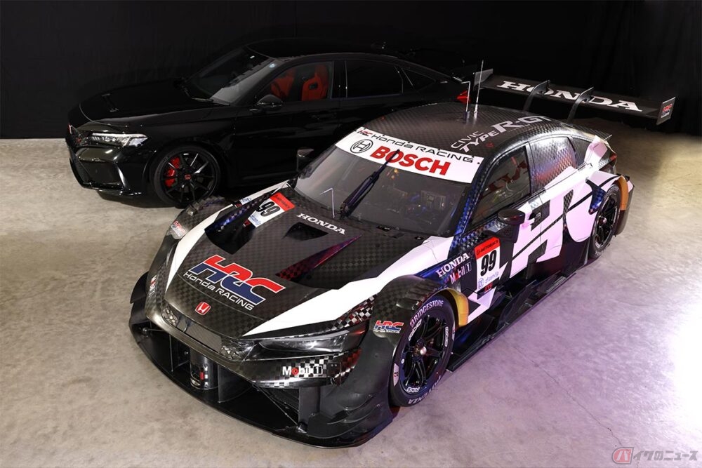 SUPER GT 2024シーズンの勝利に向けて！HRCが「シビックTYPE R-GT」の走行テストをスタート