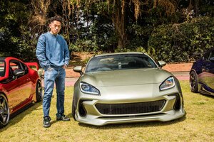スタンス系カスタムに仕上げたスバル「BRZ」はボディカラーにR34スカイランGT-Rのミレニアムジェイドを採用