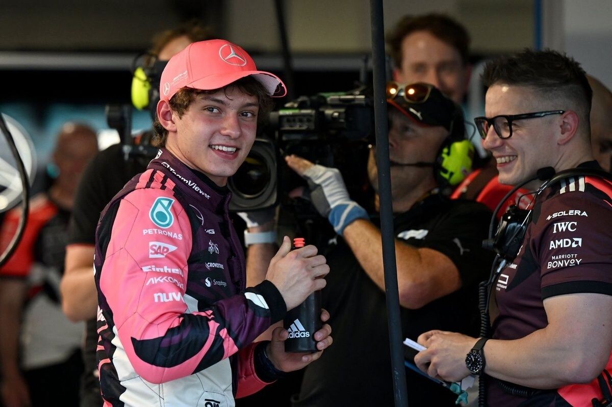 我々の考えに狂いはなかった！！　メルセデスF1、アントネッリのマイアミGPスプリント予選最速で新人大抜擢の「勇気が報われた」