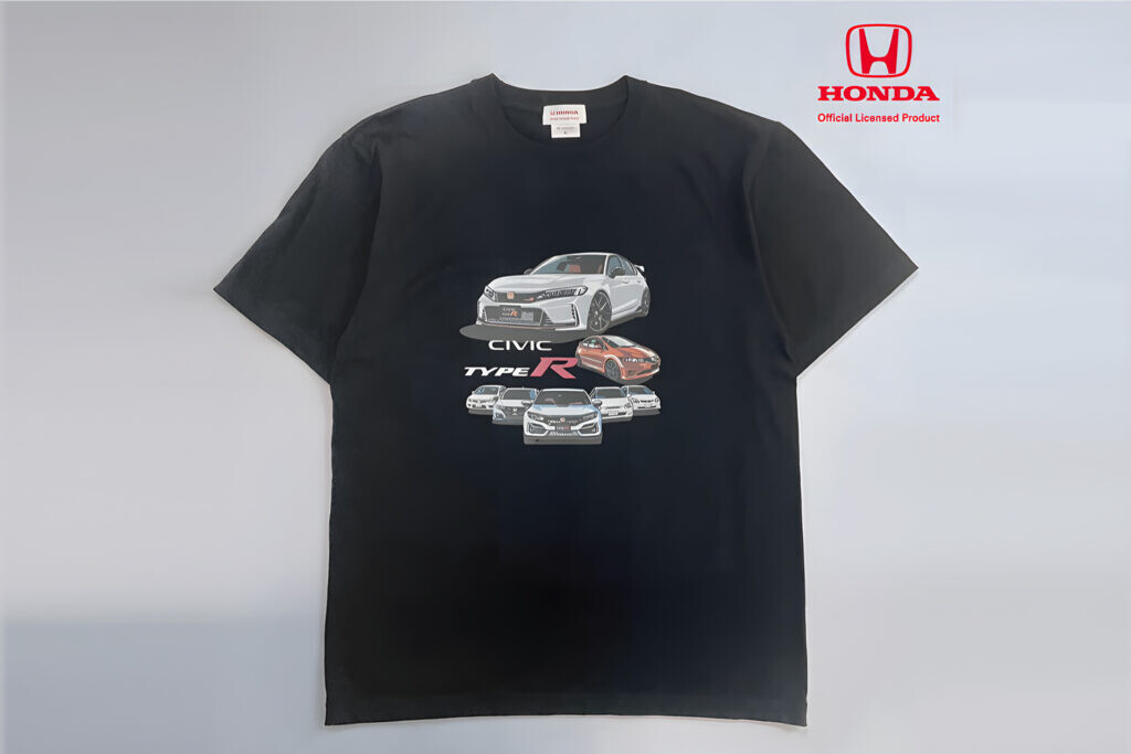 タイプR コンセプトミーティング Tシャツ ホンダ公認、ノリモノ雑貨ブランドのCAMSHOPからHONDAシビック