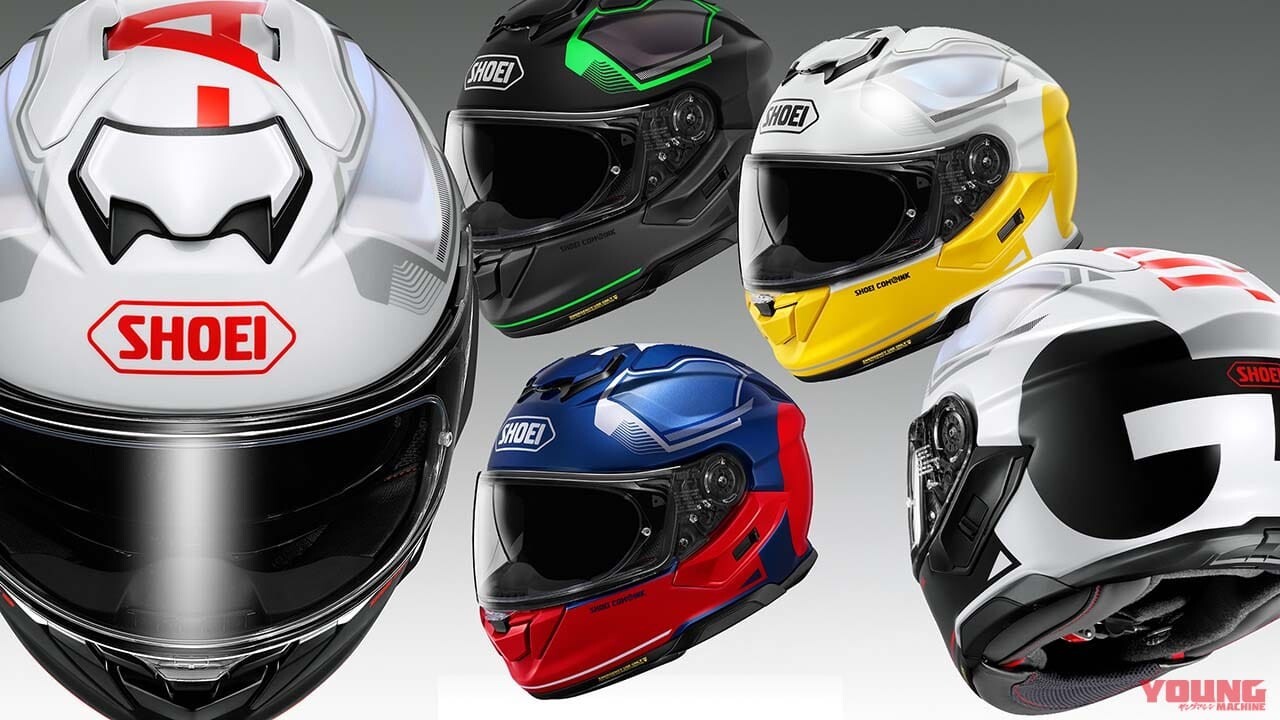 SHOEI「GT-Air3」の機種名を大胆にあしらった新グラフィック『MIKE』登場！ 10月発売へ