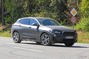 【改良新型を撮影】BMW X2　フェイスリフトモデル　外観・機能を更新　年内に欧州発売か
