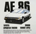 不変の人気、AE86を着る！トヨタ公認デザインTシャツ発売 キャムショップ