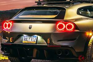 フェラーリ「“オフロード”スーパーカー」公開!? 750馬力超え「V12」エンジン搭載！ 高性能「4WD」×車高アップで悪路性能スゴい！ カスタムモデル「Elevato」米国に登場