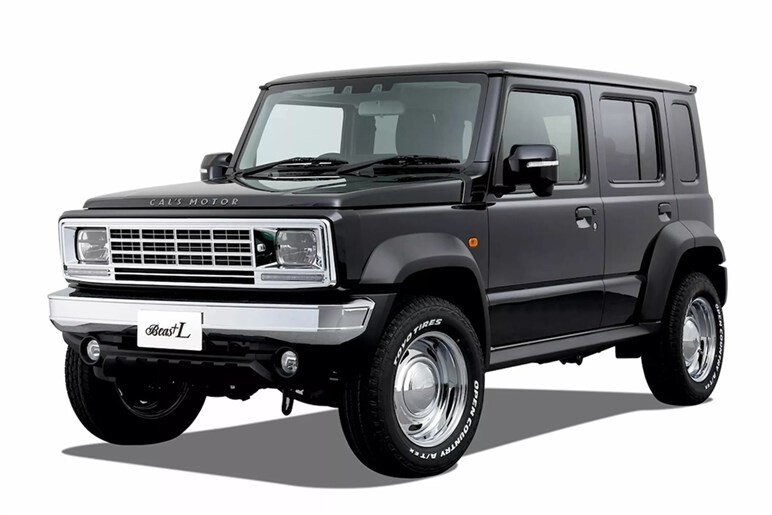 ジムニー ノマドを「ヴィンテージ・シボレーK5 ブレイザー」風に変身！ 角眼 2灯 LED とクラシックなレトロホイール採用