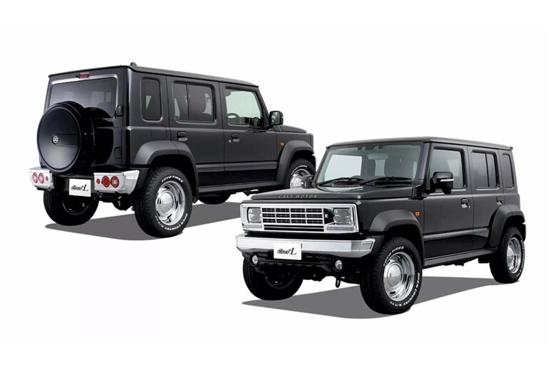 ジムニー ノマドを「ヴィンテージ・シボレーK5 ブレイザー」風に変身！ 角眼 2灯 LED とクラシックなレトロホイール採用