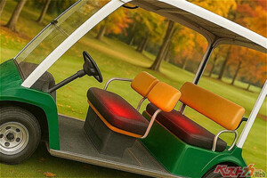 ゴルフカートにコタツだと!?　真冬のゴルフがぬくぬくに!!　三笠製作所の取り組みがオモシロすぎ!!!